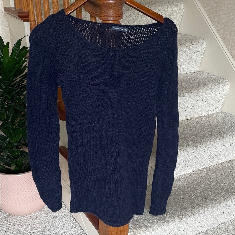 Brandy Melville Wool Mohair Crew Neck Sweater